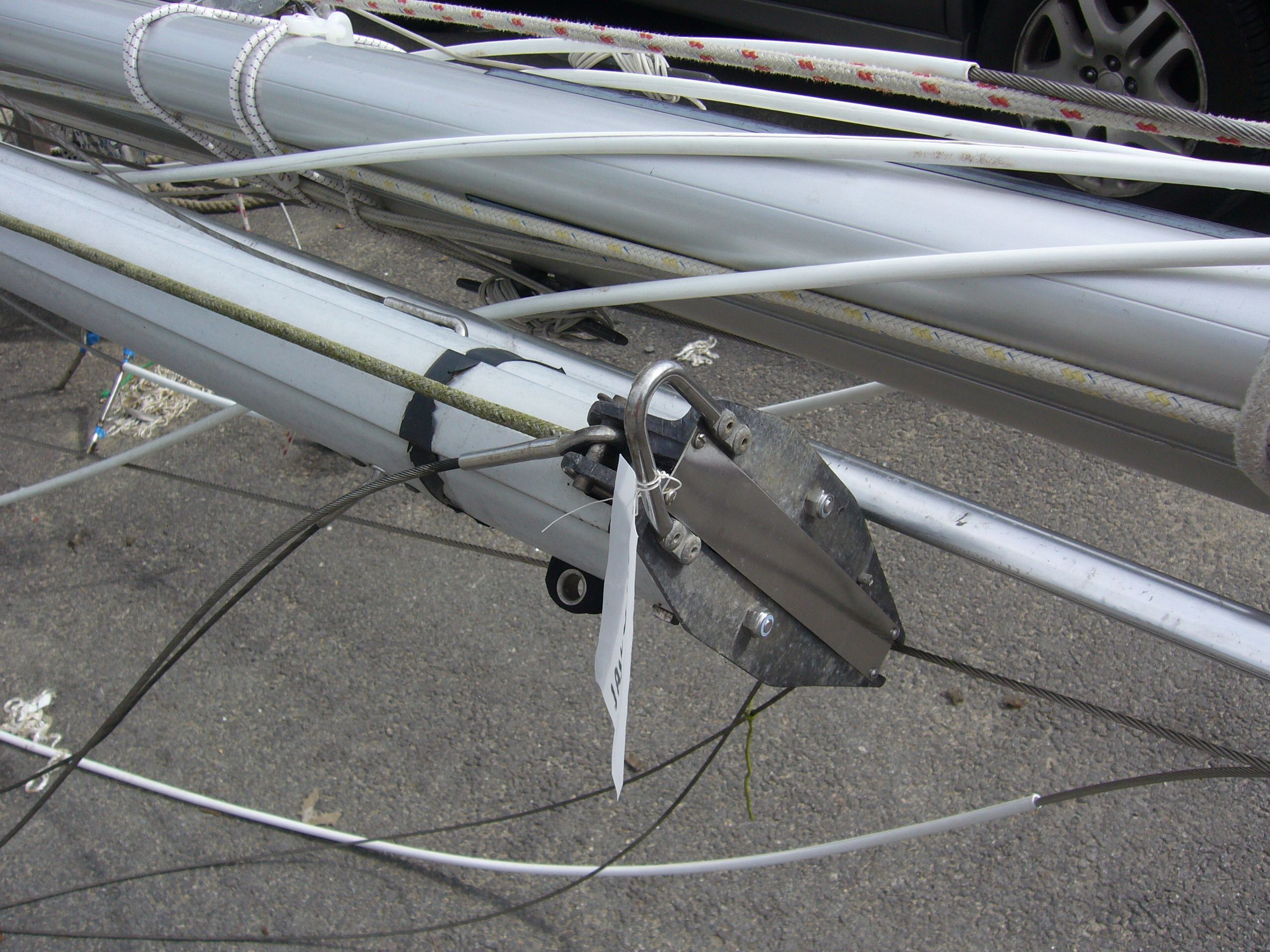 Cable Maintenant Le Mat Sur Un Voilier
